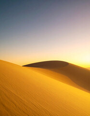 sunset in the desert