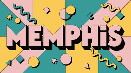 Memphis Retro Pop Art Bundle – 4 Colorful 80s Designs