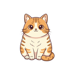 Cute Cartoon Cat Illustration