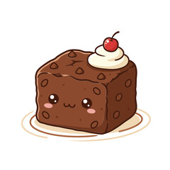Cute Cartoon Brownies Illustration