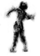 モヤモヤした煙のような姿の幽霊