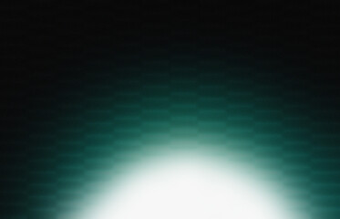 Abstract teal and black gradient background with a bright light source emanating from the bottom creating a sense of depth and mystery for graphic design projects