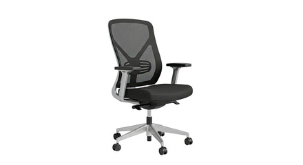 Ergonomic office chair with mesh back and swivel base