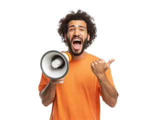 - portrait of a happy man sitting on a modern armchair, isolated against a white background. the image is detailed 