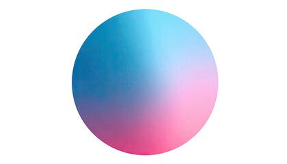Gradient orb of blue and pink hues on a stark black background