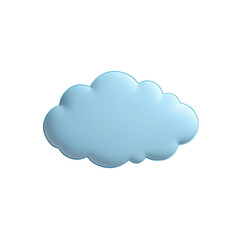 Soft, pastel blue cloud graphic on a stark black background