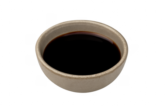 Soy sauce dark liquid dipping condiment bowl - Powered by Adobe