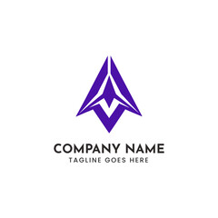 Abstract arrow icon vector graphic scalable geometric design for modern branding