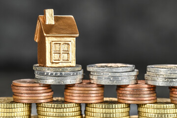 argent euro finances immobilier doré or