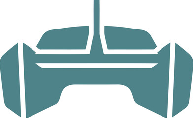 Modern futuristic tech device remote control game controller electronic gadget icon