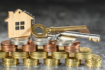 argent euro finances immobilier clé securité