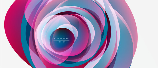 Abstract colorful layers create swirling pattern. Pink, blue, purple hues blend, forming dynamic visual effect. Center text reads background design.