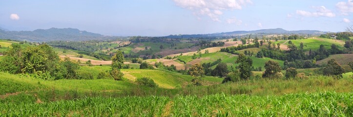 panoramic view of the mountains
