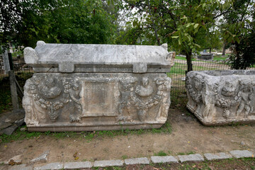 The Aphrodite of Aphrodisias (Afrodisias) combined aspects of a local Anatolian, archaic fertility goddess with those of the Hellenic Aphrodite, goddess of love and beauty. Geyre, Karacasu Aydin