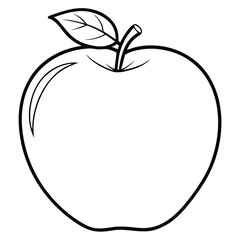 vector illustration of an apple