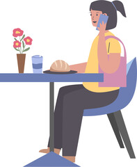 Charming clip art set featuring people at a cozy cafe — perfect for stickers, planners, invitations, or digital projects with warm lifestyle vibes.