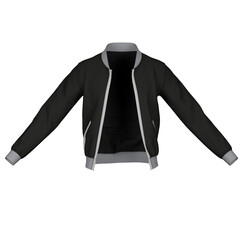 Black jacket bomber sportwear © G Graphic & Motion