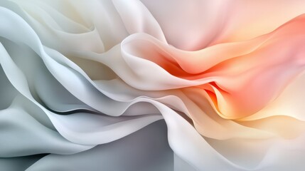 Obraz premium Colorful abstract flowing fabric texture with soft light and shadows