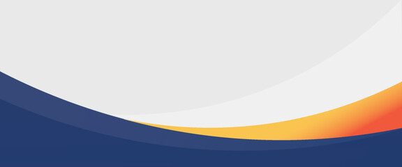 Blue  orange and white modern curve background.