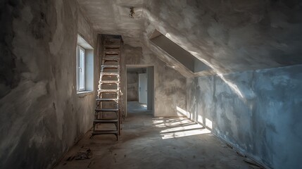 Obraz premium Plastering Drywalls, House Renovation Concept