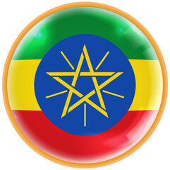 ethiopia flag of button