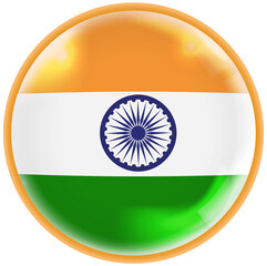 india flag button