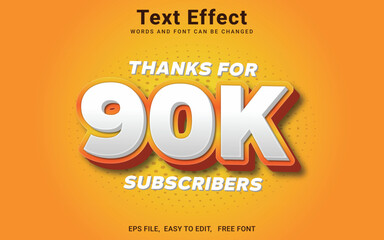 Editable 90k 3d text effect in Illustrator