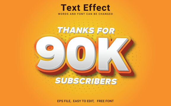 Editable 90k 3d text effect in Illustrator