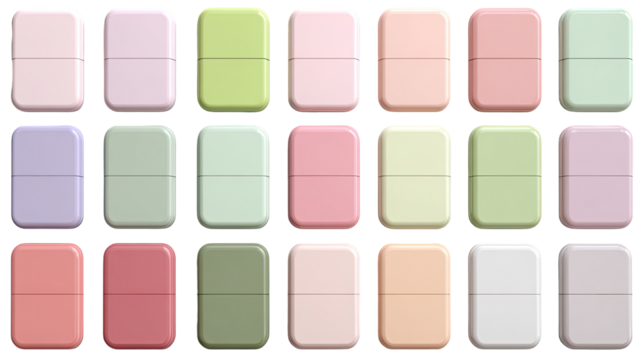 Grid of pastel-toned rectangular shapes