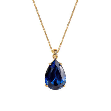 Elegant blue teardrop pendant png pear shaped blue gem png silver pendant png jewelry png transparent background image