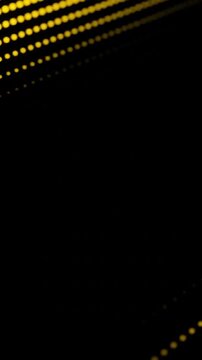 Glowing Yellow Dot Grid Animation | Diagonal LED Light Pattern on Dark Background | Abstract Tech Visual Loop & Design