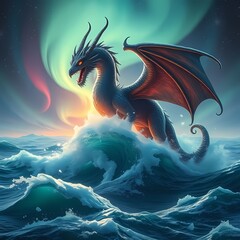dragon in water