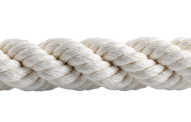 Close-up of braided white rope (1)