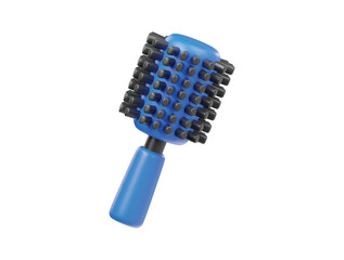 3d rendered rollar hair brush icon 