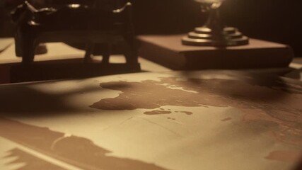 Explore the charm of old fashioned trip planning with a vintage map