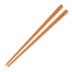 Chopsticks isolated vector. Chopsticks on PNG.