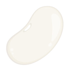 White kidney beans character design. White kidney beans vector.