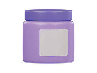 3d face cream icon render