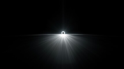 Minimalist eclipse art reflecting 3I Atlas Aesthetic, with Radiant Symmetry and Cosmic Balance in a Futuristic Sci-Fi Visual Style.