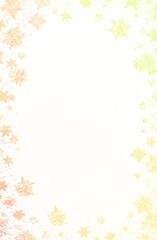 PNG frost ice snowflake vertical border frame isolated on transparent background for winter holiday Christmas decoration pattern design
