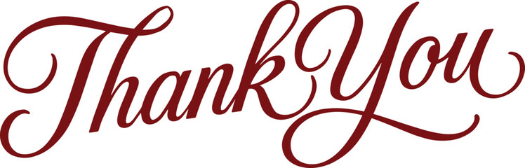 Thank You Scalable SVG Vector Graphic with Editable Paths and Layers for Web, UI Design, Digital Art, and Print Applications