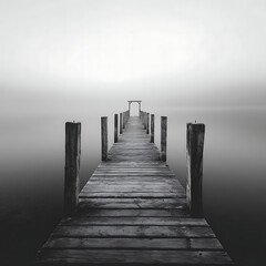 Obraz premium pier in the morning