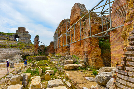 Antike r&ouml;mische Stadt Nikopolis im Nordwesten Griechenlands in der Region Epirus