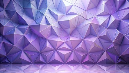Obraz premium Abstract Purple Triangular Geometric Pattern Background Featuring a Reflective Surface
