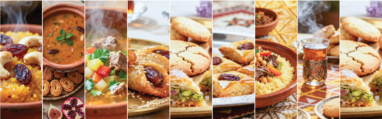 A tasty collage of popular fast food items