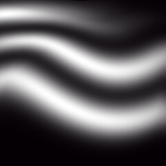 Abstract black and white wavy lines with soft light and shadow effects