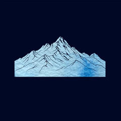 beautiful mountains icon