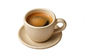 Obraz premium Espresso coffee cup with rich brown crema