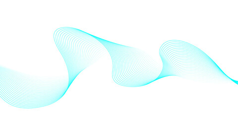 Abstract blue wave vector background design with flowing lines and light gradient pattern