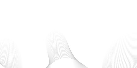 Abstract white paper background with flowing lines and a clean, empty 3D sheet curling at the corner
